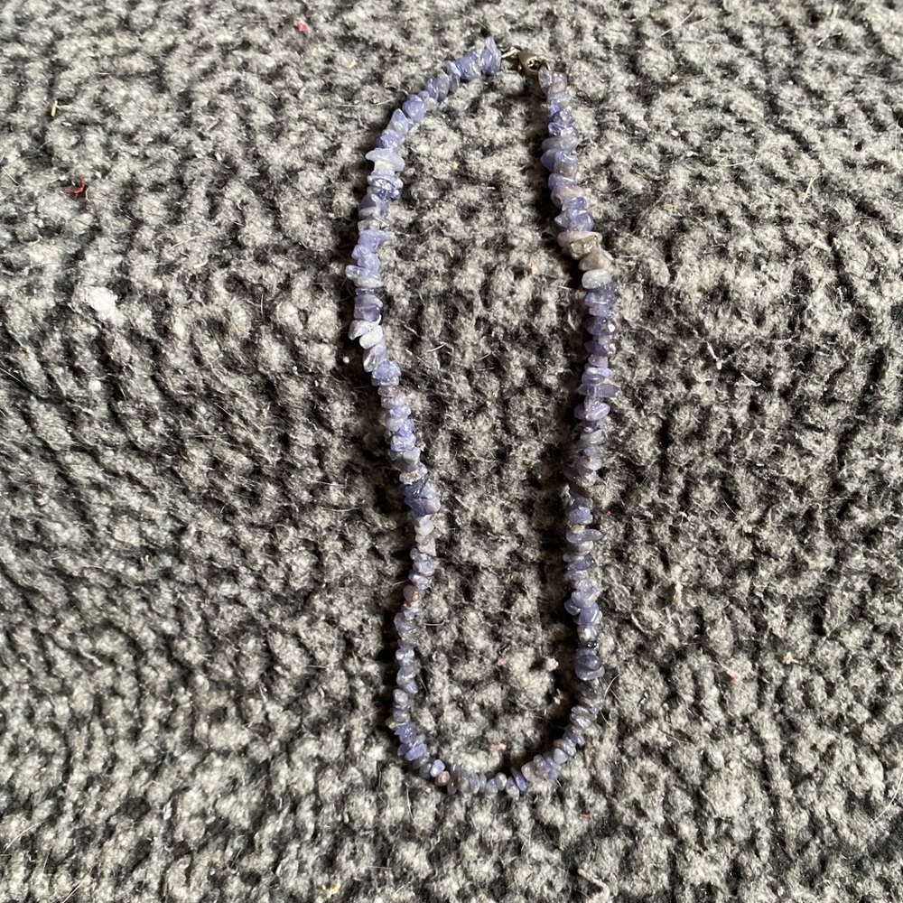 Elegant Blue Stone Necklace
